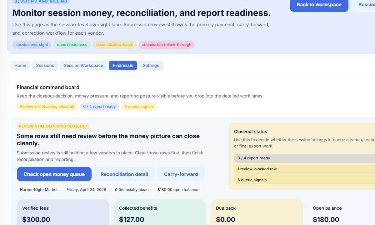 How to Collect Vendor Payments for a Farmers Market